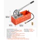 VEVOR Hydrostatic Test Pump 7,57 L Hydraulic Manual Pressure Pressure Water, Dual Valve Hydrostatic Water Pipe Leakage Test Pump Pump with Gauge & Tank, Εύρος 0-60 Bar, για Σωληνώσεις, Θέρμανση