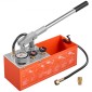 VEVOR Hydrostatic Test Pump 7,57 L Hydraulic Manual Pressure Pressure Water, Dual Valve Hydrostatic Water Pipe Leakage Test Pump Pump with Gauge & Tank, Εύρος 0-60 Bar, για Σωληνώσεις, Θέρμανση