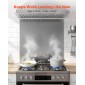 VEVOR 76x76 cm Πλάτη από ανοξείδωτο χάλυβα για σόμπα, Ultra Flat Splatter Guard, Wall Shield Range Hood Backsplash, Easy Clean Μεταλλικό πάνελ τοίχου κουζίνας, προ-τρυπημένες οπές για εύκολη εγκατάσταση, ασήμι