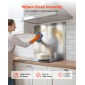 VEVOR 76x76 cm Πλάτη από ανοξείδωτο χάλυβα για σόμπα, Ultra Flat Splatter Guard, Wall Shield Range Hood Backsplash, Easy Clean Μεταλλικό πάνελ τοίχου κουζίνας, προ-τρυπημένες οπές για εύκολη εγκατάσταση, ασήμι