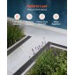 VEVOR Trench Drain, 1005 x 103 x 62 mm, 5 Pack Γραμμικό κανάλι αποστράγγισης, HDPE κανάλι αποστράγγισης με σχάρες & καπάκια, Premium εξωτερικό σύστημα αποστράγγισης για δρόμο, βεράντα, πισίνα, κήπο, αυλή, μαύρο