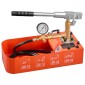 VEVOR Hydrostatic Test Pump 7,57 L Hydraulic Manual Test Pressure Water, Single Valve Hydrostatic Water Pipe Tested Pump Pump kit with Gauge & Tank, Range 0-50 Bar, for Pipeline Heating