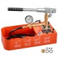 VEVOR Hydrostatic Test Pump 7,57 L Hydraulic Manual Test Pressure Water, Single Valve Hydrostatic Water Pipe Tested Pump Pump kit with Gauge & Tank, Range 0-50 Bar, for Pipeline Heating