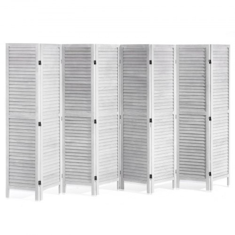VEVOR Wood Divider Room, 8 Panel Wood Αναδιπλούμενη Οθόνη Privacy, 66,9 ίντσες Ψηλό Ξύλινο Χωριστικό Εσωτερικού Χώρου, Φορητή Διακοσμητική Οθόνη, για Διαχωρισμό Δωματίων, Σπίτι, Γραφείο, Εστιατόριο & Υπνοδωμάτιο