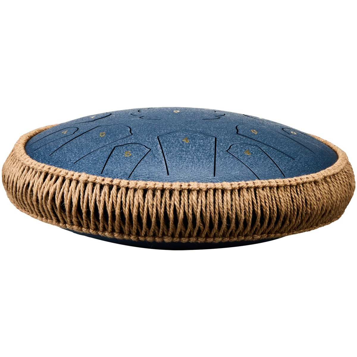 VEVOR Steel Tongue Drum, 14 in & 15 Notes, Rain Drum for Outside Garden, C Major Key, Tank Drum with 2 Mallets & Carry Bag, Hand Pan Drum Drum Percussion Instrument for Musical Education Yoga, Navy Blue