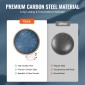 VEVOR Steel Tongue Drum, 14 in & 15 Notes, Rain Drum for Outside Garden, C Major Key, Tank Drum with 2 Mallets & Carry Bag, Hand Pan Drum Drum Percussion Instrument for Musical Education Yoga, Navy Blue