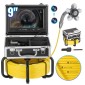 VEVOR Sewer Camera με 512Hz Locator, 98 ft/30 m, Αυτοεπιπεδούμενη κάμερα επιθεώρησης αποχέτευσης με οθόνη 9" 1080P HD, 36X Zoom, Snake Plumbing Camera with Lights-12 LED, 32GB SD Card for Duct Pipe