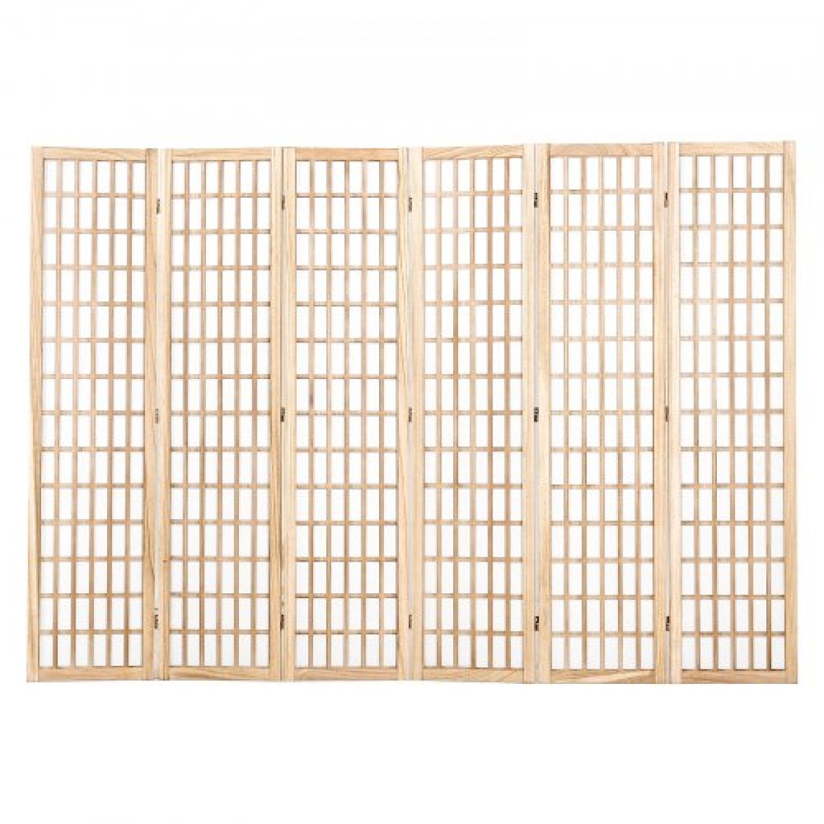 VEVOR Room Divider, 6 Panel Japanese Room Divider, Wood folding Privacy Screen Indoor, Japanese Partition Divider Φορητές διακοσμητικές οθόνες, για διαχωρισμό δωματίων Home Office Εστιατόριο & Υπνοδωμάτιο