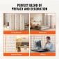 VEVOR Room Divider, 6 Panel Japanese Room Divider, Wood folding Privacy Screen Indoor, Japanese Partition Divider Φορητές διακοσμητικές οθόνες, για διαχωρισμό δωματίων Home Office Εστιατόριο & Υπνοδωμάτιο