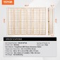 VEVOR Room Divider, 6 Panel Japanese Room Divider, Wood folding Privacy Screen Indoor, Japanese Partition Divider Φορητές διακοσμητικές οθόνες, για διαχωρισμό δωματίων Home Office Εστιατόριο & Υπνοδωμάτιο