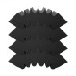 Πάνελ VEVOR Acoustic Foam, 4 Pack 16,5 x 6,3 x 12 ίντσες, Αυτοκόλλητα ηχομονωτικά πάνελ τοίχου υψηλής πυκνότητας, πάνελ απορρόφησης ήχου για τοίχο και οροφή στούντιο, μαύρο