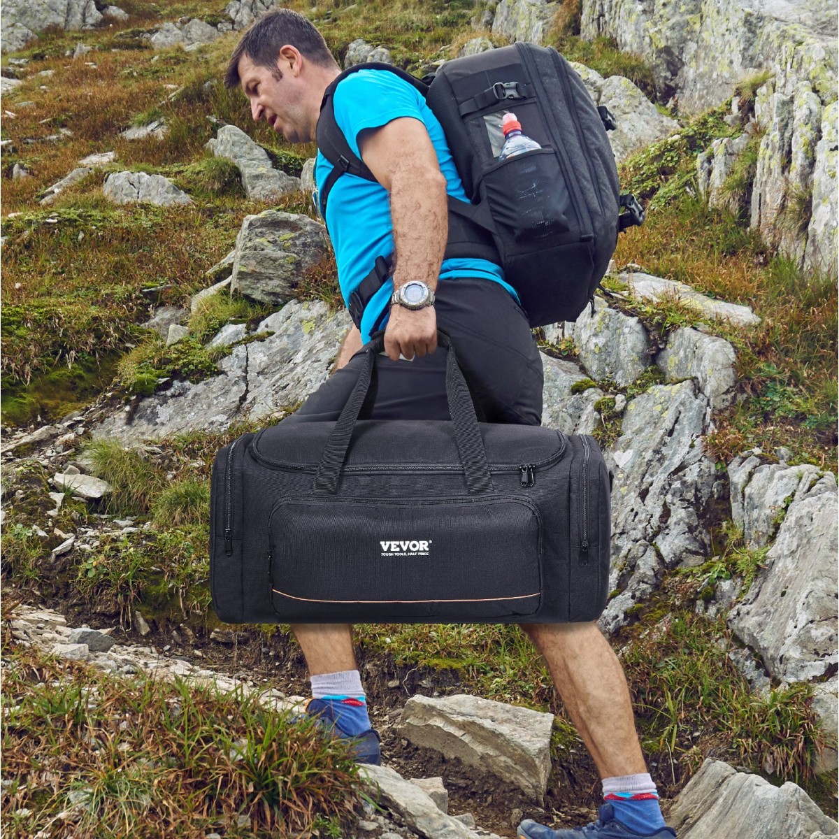 Θήκη τηλεσκοπίου VEVOR, 560 mm, τσάντα αποθήκευσης τηλεσκοπίου με σταθερές πόρπες, πολλαπλή τσέπη και αποσπώμενο διαχωριστικό για τηλεσκόπιο, θήκη μεταφοράς τηλεσκοπίου με απορρόφηση κραδασμών για εύκολα ασφαλή οπτικό σωλήνα και τρίποδο