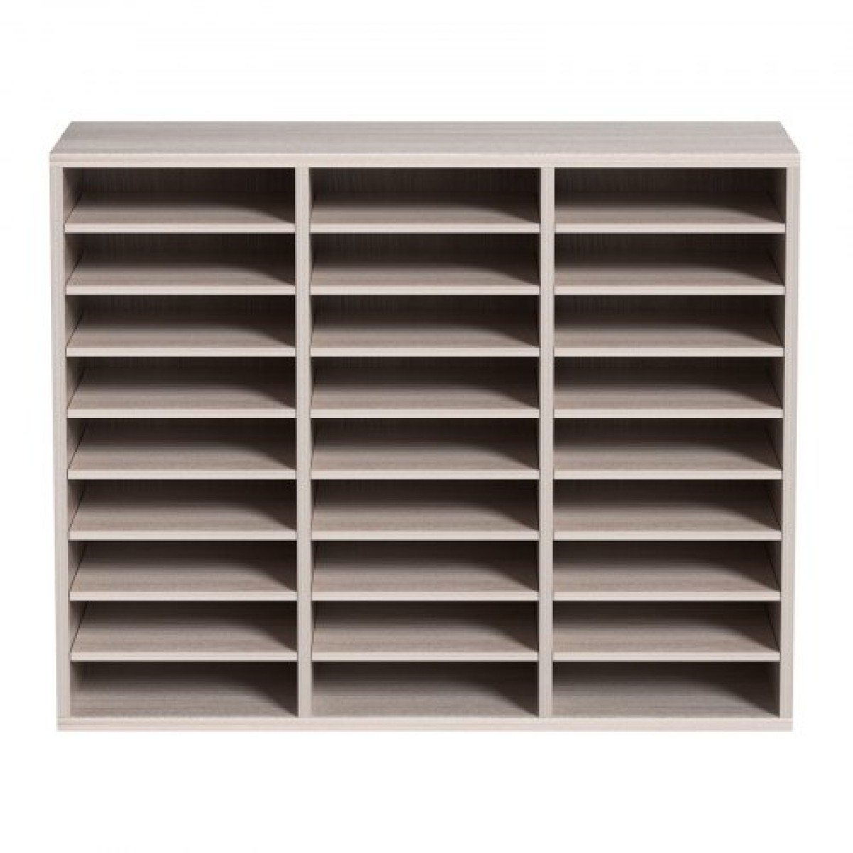VEVOR 27 Compartments Wood Literature Organizer, Ρυθμιζόμενα ράφια, Medium Density Fiberboard Mail Center, Office Home School Storage για αρχεία, έγγραφα, χαρτιά, περιοδικά, γκρι