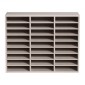 VEVOR 27 Compartments Wood Literature Organizer, Ρυθμιζόμενα ράφια, Medium Density Fiberboard Mail Center, Office Home School Storage για αρχεία, έγγραφα, χαρτιά, περιοδικά, γκρι