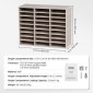 VEVOR 27 Compartments Wood Literature Organizer, Ρυθμιζόμενα ράφια, Medium Density Fiberboard Mail Center, Office Home School Storage για αρχεία, έγγραφα, χαρτιά, περιοδικά, γκρι