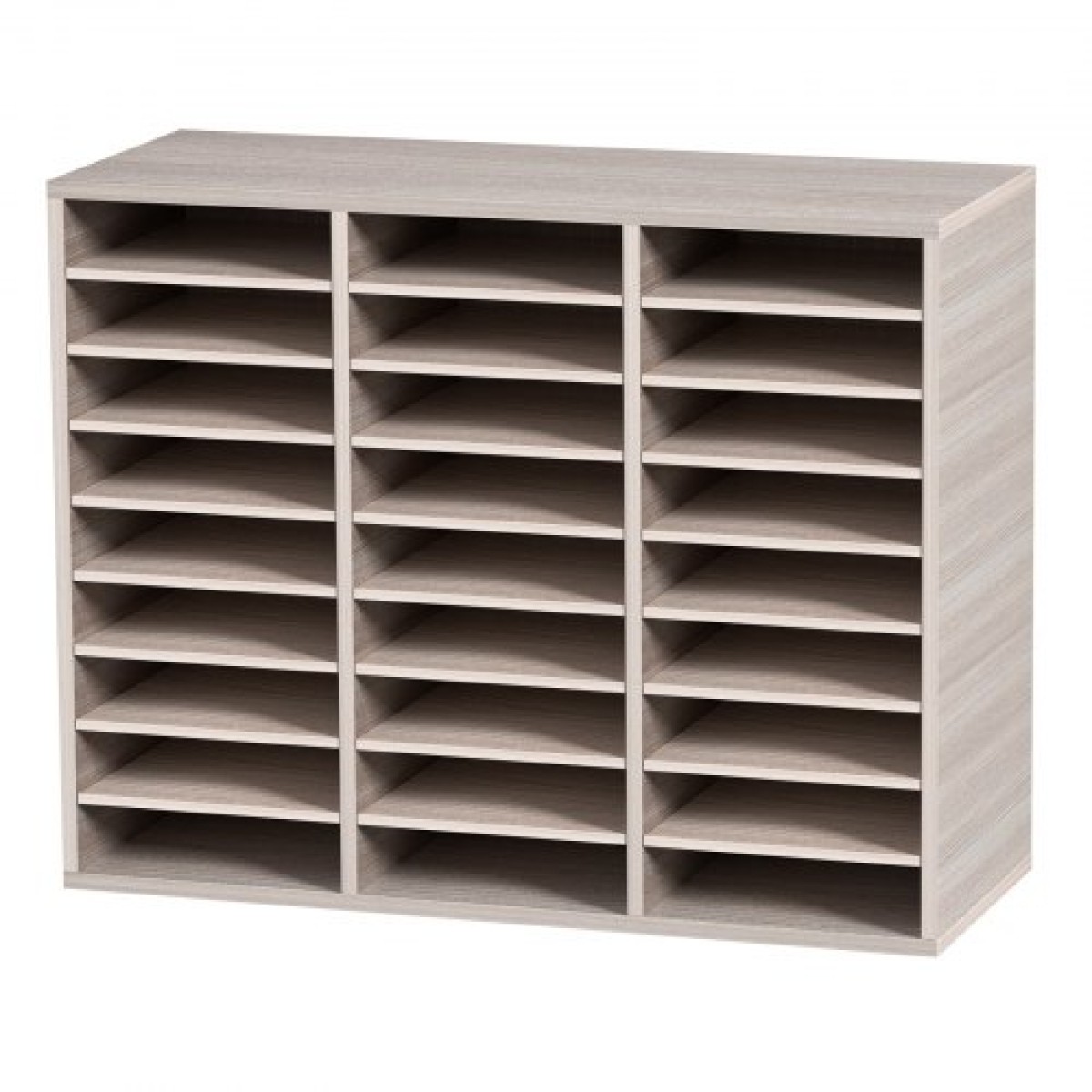 VEVOR 27 Compartments Wood Literature Organizer, Ρυθμιζόμενα ράφια, Medium Density Fiberboard Mail Center, Office Home School Storage για αρχεία, έγγραφα, χαρτιά, περιοδικά, γκρι