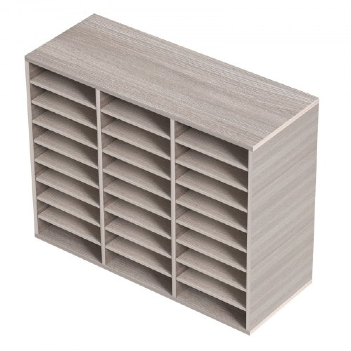 VEVOR 27 Compartments Wood Literature Organizer, Ρυθμιζόμενα ράφια, Medium Density Fiberboard Mail Center, Office Home School Storage για αρχεία, έγγραφα, χαρτιά, περιοδικά, γκρι