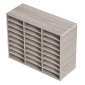 VEVOR 27 Compartments Wood Literature Organizer, Ρυθμιζόμενα ράφια, Medium Density Fiberboard Mail Center, Office Home School Storage για αρχεία, έγγραφα, χαρτιά, περιοδικά, γκρι