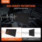 Πάνελ VEVOR Acoustic Foam, 4 Pack 48 x 24 x 2 ίντσες, Ηχομονωτικά πάνελ τοίχου με σχεδίαση αυγού, πάνελ απορρόφησης ήχου για τοίχο και οροφή στούντιο, μαύρο