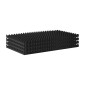 Πάνελ VEVOR Acoustic Foam, 4 Pack 48 x 24 x 2 ίντσες, Ηχομονωτικά πάνελ τοίχου με σχεδίαση αυγού, πάνελ απορρόφησης ήχου για τοίχο και οροφή στούντιο, μαύρο