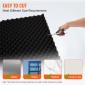 Πάνελ VEVOR Acoustic Foam, 4 Pack 48 x 24 x 2 ίντσες, Ηχομονωτικά πάνελ τοίχου με σχεδίαση αυγού, πάνελ απορρόφησης ήχου για τοίχο και οροφή στούντιο, μαύρο