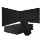Πάνελ VEVOR Acoustic Foam, 4 Pack 48 x 24 x 2 ίντσες, Ηχομονωτικά πάνελ τοίχου με σχεδίαση αυγού, πάνελ απορρόφησης ήχου για τοίχο και οροφή στούντιο, μαύρο