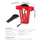 VEVOR Hydraulic Pipe Bender, 12 Ton Manual Copper Exhaust Pipe Bending Machine with 6 Die (1/2" - 2") και ρυθμιζόμενους κυλίνδρους 90 - 180°, Bender σωλήνα βαρέως τύπου για κατασκευή κιγκλιδώματος σωληνώσεων