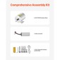 VEVOR 2000W Electric Brushless Motor Kit - Μοτέρ 48V 4300rpm με αναβαθμισμένο ελεγκτή ταχύτητας για σκούτερ μοτοσικλέτας Go Karts E-Bike