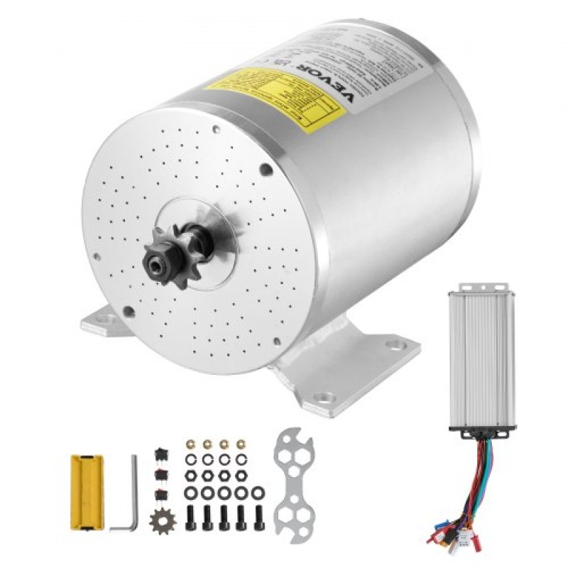 VEVOR 2000W Electric Brushless Motor Kit - Μοτέρ 48V 4300rpm με αναβαθμισμένο ελεγκτή ταχύτητας για σκούτερ μοτοσικλέτας Go Karts E-Bike