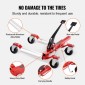 VEVOR Wheel Dolly, Max Capacity 1500 Lbs Car Dolly, Car Jack Dolly Lifter με περιστρεφόμενους τροχούς 360°, βαρέως τύπου οχήματα τοποθέτησης καστάνια ελαστικών, για κίνηση αυτοκινήτων επισκευής αυτοκινήτων