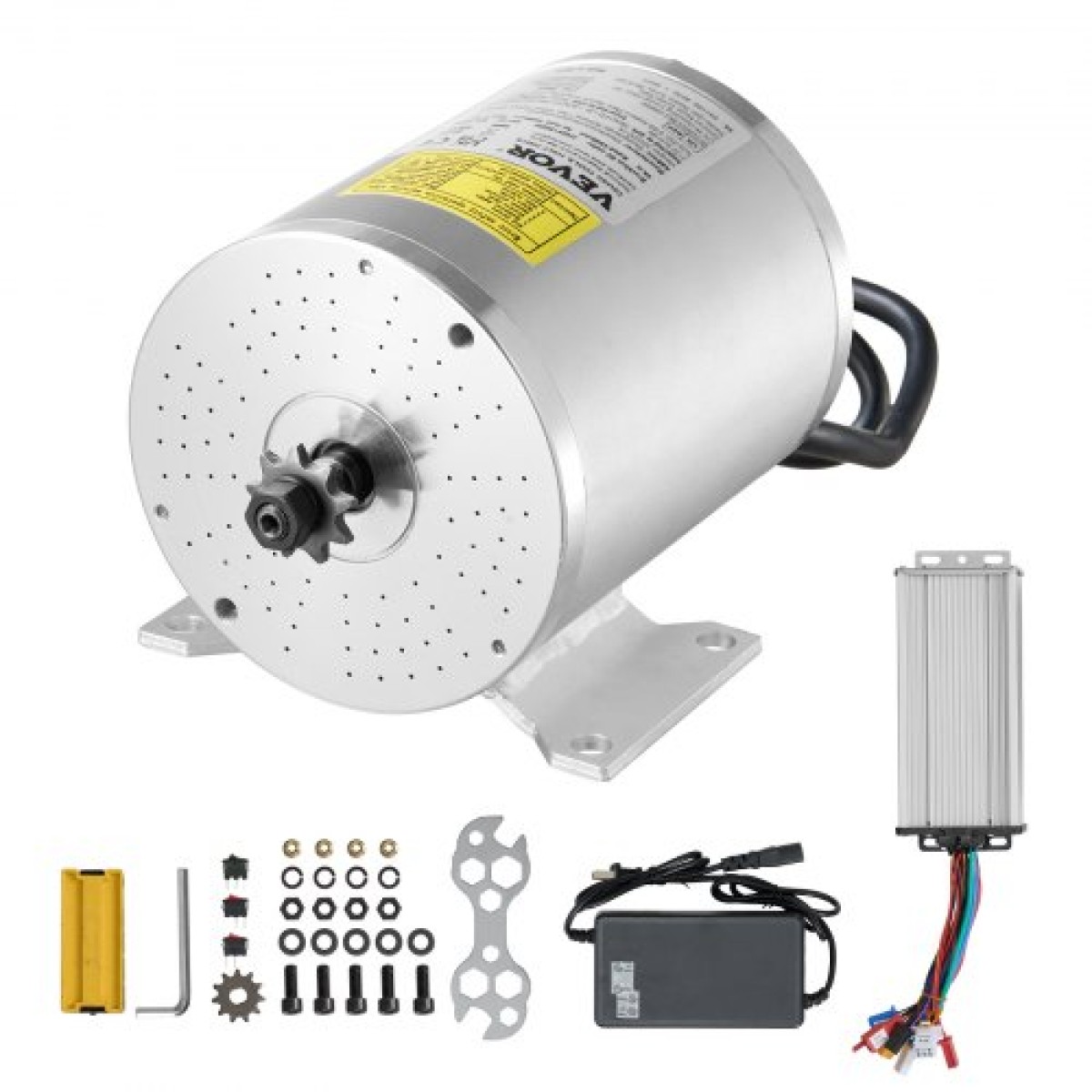 VEVOR 1800W Electric Brushless Motor Kit - Μοτέρ 48V 4500rpm με αναβαθμισμένο ελεγκτή ταχύτητας για σκούτερ μοτοσικλέτας Go Karts E-Bike