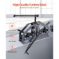 VEVOR Tube Roller Bender, Max 1-1/2" Manual Tube Roller Bender με 6 μήτρες, Εργαλείο κάμψης σωλήνων αλουμινίου χαλκού 360° για τετράγωνο, στρογγυλό σωλήνα & επίπεδη ράβδο, Ιδανικό για επισκευή αυτοκινήτων κλιματισμού HVAC