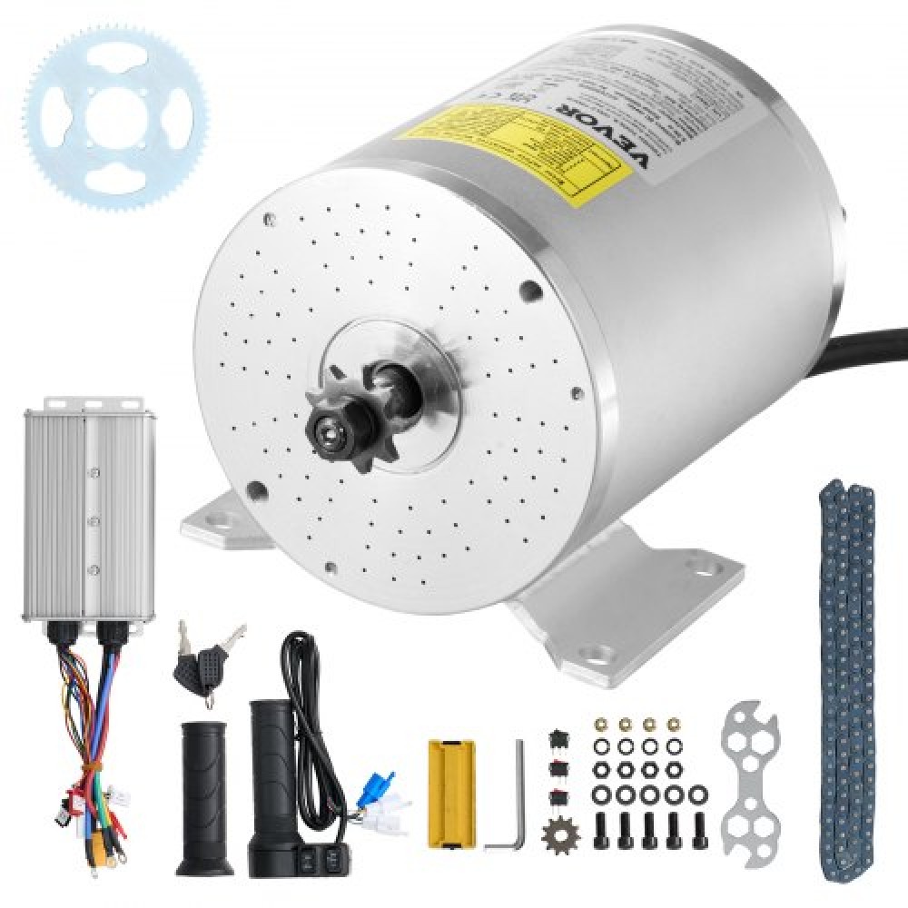 VEVOR 3000W Electric Brushless Motor Kit - Μοτέρ 72V 4900 rpm με αναβαθμισμένο ελεγκτή ταχύτητας και κιτ λαβής γκαζιού για Go Karts E-Bike Μοτοσικλέτα Scooter DIY