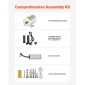 VEVOR 2000W Electric Brushless Motor Kit - Μοτέρ 48V 4300 rpm με αναβαθμισμένο ελεγκτή ταχύτητας και κιτ λαβής γκαζιού για Go Karts E-Bike Μοτοσικλέτα Scooter DIY