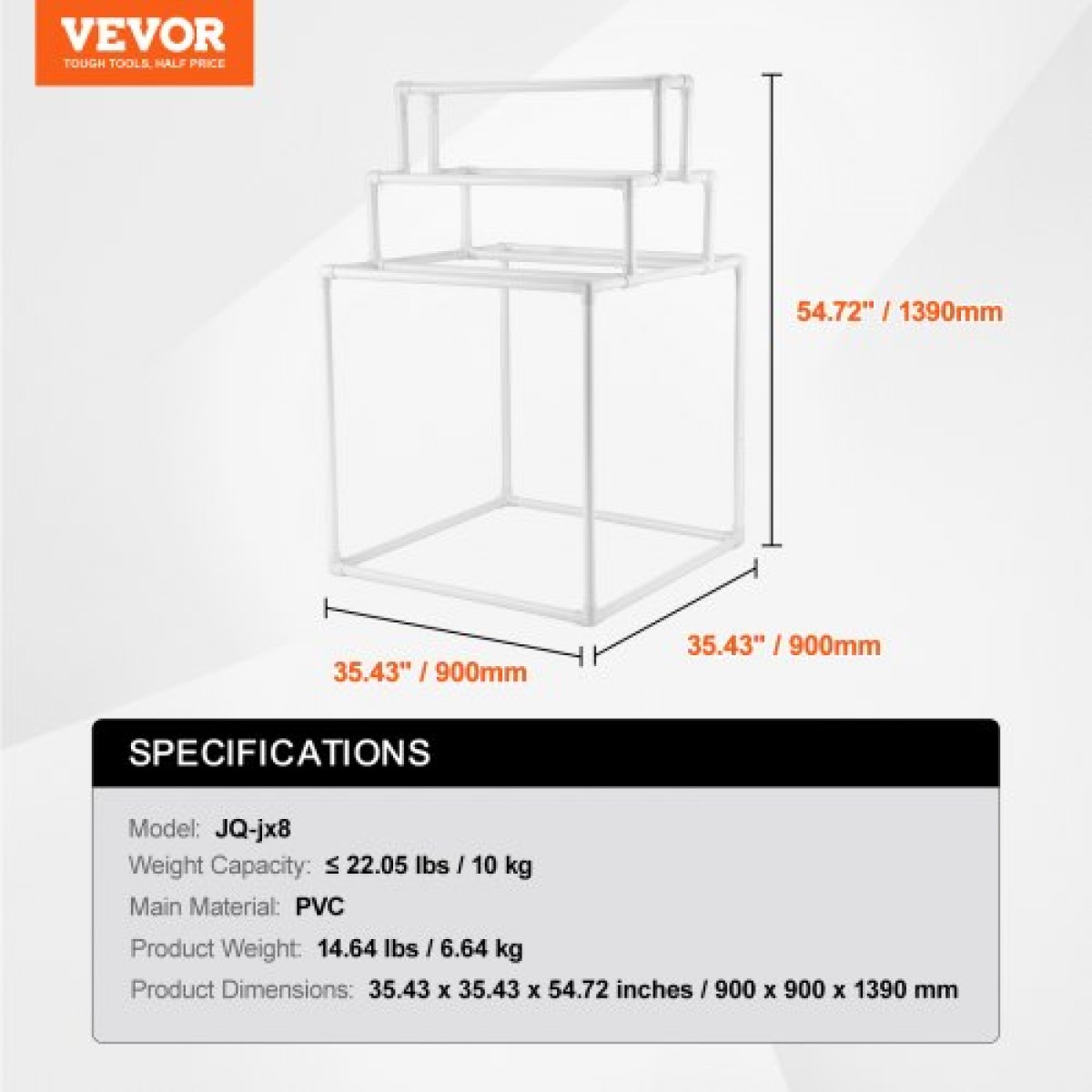Βάση πετσετών VEVOR, 8 ράβδοι για πετσέτες από PVC εξωτερικού χώρου, ανεξάρτητη βάση κρεμάστρα πετσετών πισίνας δίπλα στο υδρομασάζ, θήκη στεγνώματος παπλωμάτων εξωτερικού χώρου, Ιδανική για δίπλα στην πισίνα, μπάνιο, σπα, λευκό