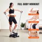 VEVOR Stair Stepper, Mini Stepper για άσκηση στο σπίτι, Hydraulic Fitness Twist Stepper με ζώνες αντίστασης, Full Body Workout Cardio Εξοπλισμός, Stair Climber με οθόνη LCD, 330LBS Load Capacity