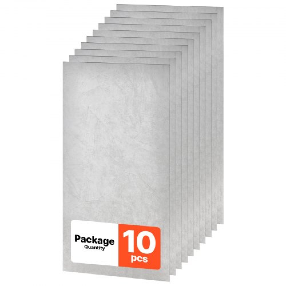 VEVOR 605x1210mm Πλακάκια οροφής PVC 10-συσκευασίας Πάνελ οροφής σταγόνας Λευκό Μάρμαρο, Πίνακας αφρού PVC, Εφαρμογή σε πλέγμα, Αδιάβροχο, Ευέλικτη κοπή, Εύκολο στον Καθαρισμό, Μοντέρνο Διακοσμητικό Φινίρισμα για Χώρους Σπίτι, Γραφείο