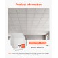 VEVOR 605x605mm Πλακάκια οροφής PVC 12-συσκευασία Πάνελ οροφής σταγόνας Λευκό Μάρμαρο, Πίνακας αφρού PVC, Εφαρμογή σε πλέγμα, Αδιάβροχο, Ευέλικτη κοπή, Εύκολο στον Καθαρισμό, Μοντέρνο Διακοσμητικό Φινίρισμα για Χώρους σπιτιού, Γραφείου