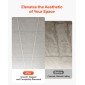 VEVOR 605x605mm Πλακάκια οροφής PVC 12-συσκευασία Πάνελ οροφής σταγόνας Λευκό Μάρμαρο, Πίνακας αφρού PVC, Εφαρμογή σε πλέγμα, Αδιάβροχο, Ευέλικτη κοπή, Εύκολο στον Καθαρισμό, Μοντέρνο Διακοσμητικό Φινίρισμα για Χώρους σπιτιού, Γραφείου