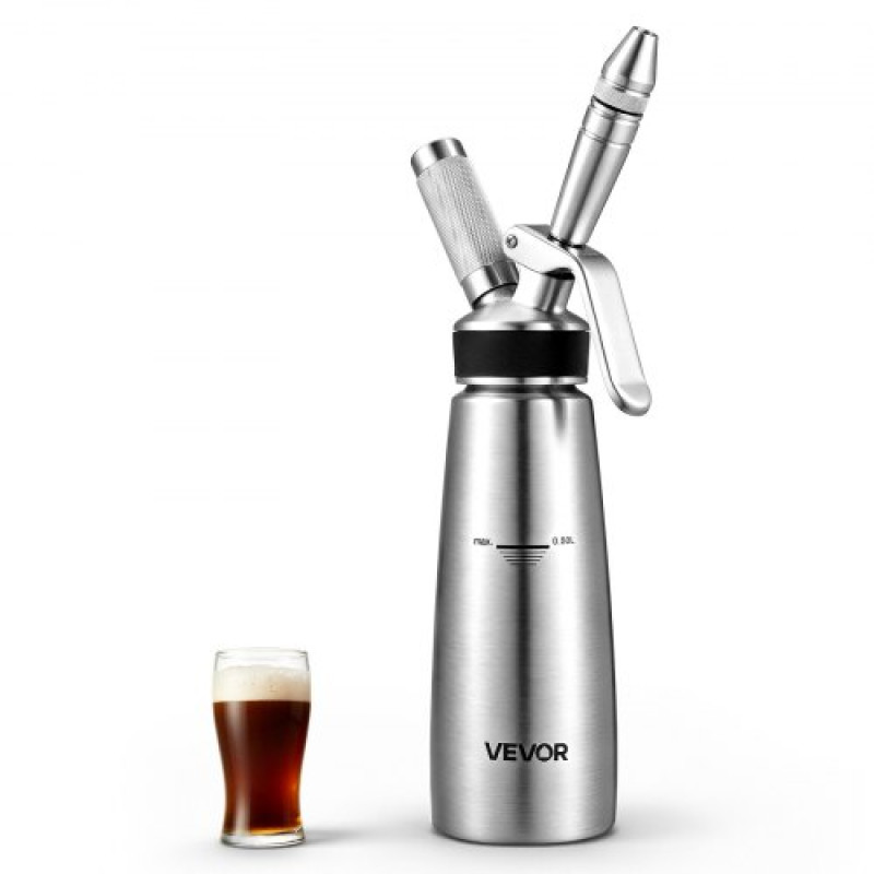 VEVOR Nitro Cold Brew Coffee Maker 0,5L Nitrogen Dispenser System, Home Brew Coffee Keg, φορητός εγχυτήρας αζώτου με διανομέα και βαλβίδα εκτόνωσης πίεσης, δώρο για τους λάτρεις του καφέ