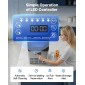 Εμπορική παγομηχανή VEVOR, 36 κιλά/24ωρο με χωρητικότητα αποθήκευσης 6 κιλά, πάγκος/ελεύθερος/κάτω πάγκος, παγομηχανή από ανοξείδωτο χάλυβα με οθόνη LED & αυτοκαθαριζόμενο, για εστιατόριο στο σπίτι στο μπαρ