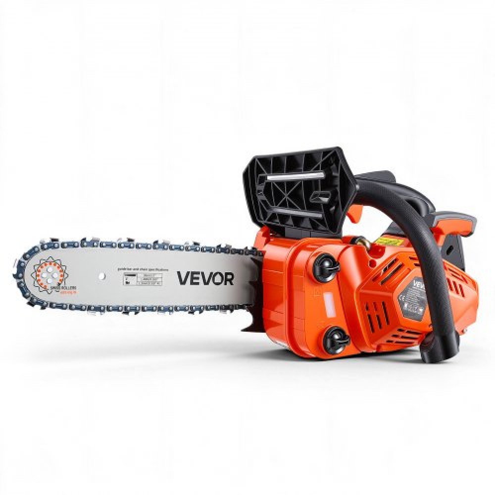 Αλυσοπρίονο VEVOR Gas Powered 304,8 mm 25,4CC 0,75kW 2χρονος Αλυσοπρίονο κινητήρα, για κοπή ξύλου, κοπή δέντρων και καθαρισμό γης, τσοκ με γκάζι, ηλεκτρικό αλυσοπρίονο με αντιολισθητική λαβή & διπλά ρεζερβουάρ