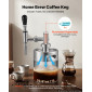 VEVOR Nitro Cold Brew Coffee Maker 2L Nitrogen Dispenser System, Home Brew Coffee Keg, φορητός εγχυτήρας αζώτου με διανομέα και βαλβίδα εκτόνωσης πίεσης, δώρο για τους λάτρεις του καφέ