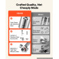 VEVOR Nitro Cold Brew Coffee Maker 2L Nitrogen Dispenser System, Home Brew Coffee Keg, φορητός εγχυτήρας αζώτου με διανομέα και βαλβίδα εκτόνωσης πίεσης, δώρο για τους λάτρεις του καφέ