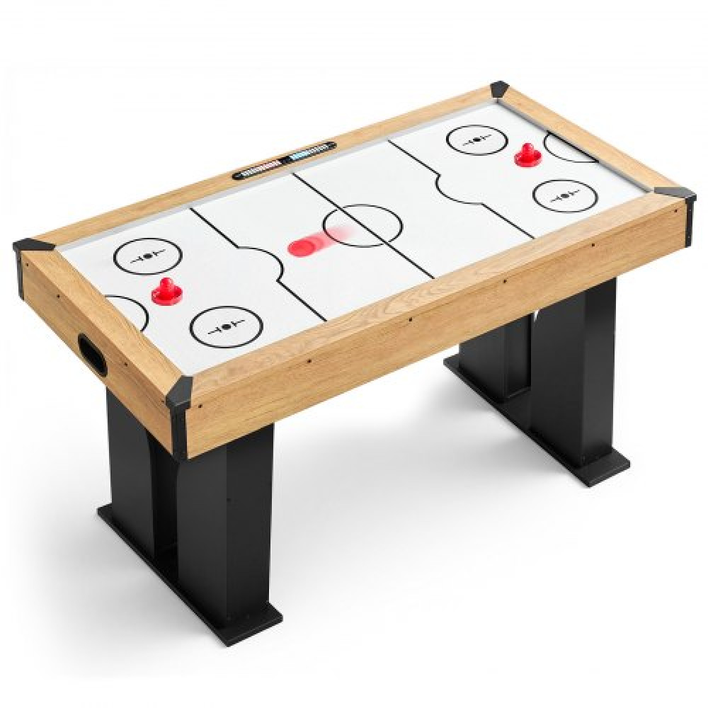 VEVOR Τραπέζι Air Hockey 1,5 m με ηλεκτρονικό σκόρερ & φυσητήρας υψηλής ισχύος, για οικογενειακό δωμάτιο παιχνιδιών, υπόγεια και σπίτι, Σετ τραπέζι παιχνιδιών χόκεϊ Arcade Air Powered με Pushers & Pucks, Σταθερό πόδι