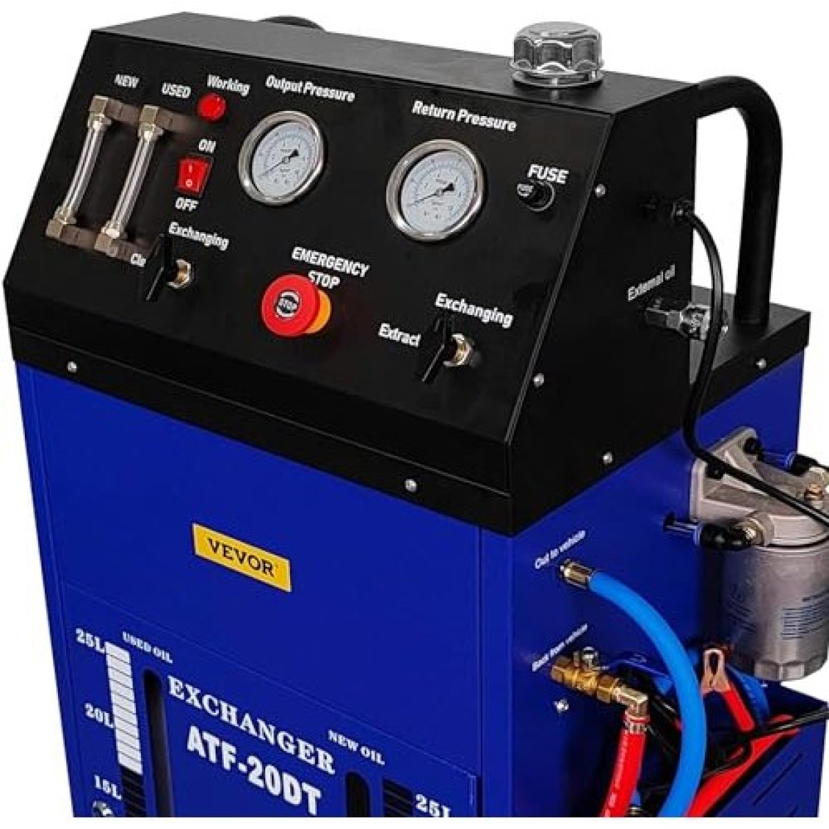 VEVOR DC 12V Auto Transmission Fluid Flush Machine, Flushing Device Gear Liquid Exchanger 0-60PSI, Oil Exchange Flush Cleaning Κιβώτιο αλλαγής λαδιού για βενζίνη ντίζελ