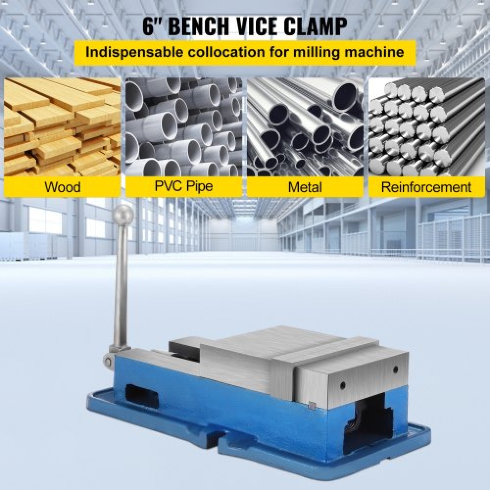 VEVOR 15,2 cm Powerful Precise Clamping Vice, 26,9 kg Vice Machine Vice Precision Vice Σετ αξεσουάρ, 4,4 cm Jaw Precise Clamping Lock Table Vice