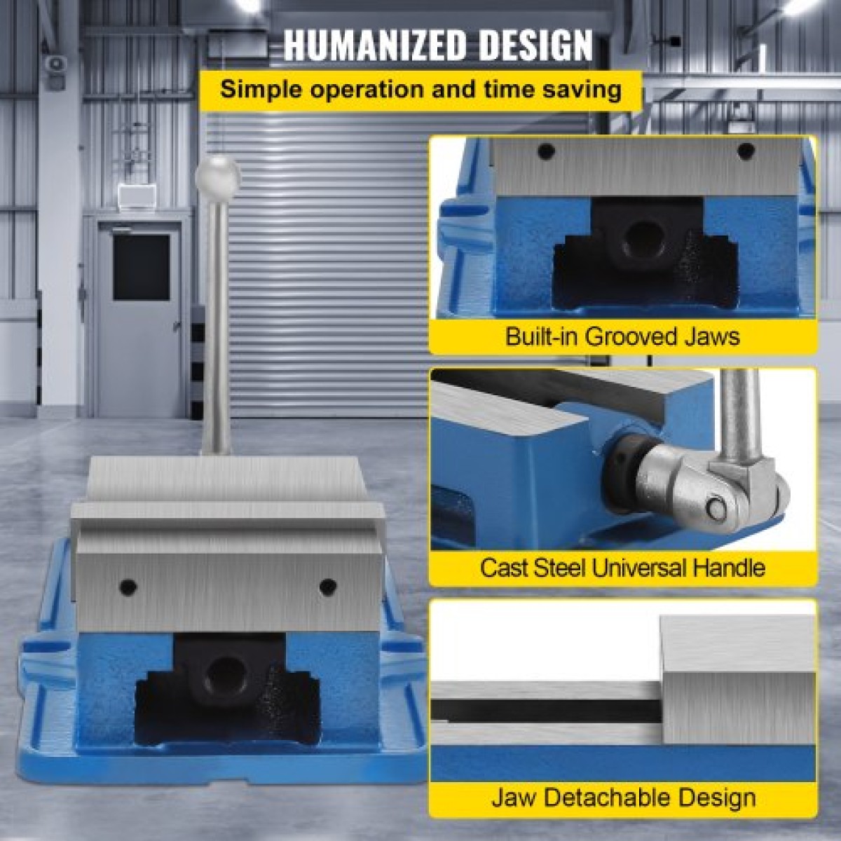 VEVOR 15,2 cm Powerful Precise Clamping Vice, 26,9 kg Vice Machine Vice Precision Vice Σετ αξεσουάρ, 4,4 cm Jaw Precise Clamping Lock Table Vice