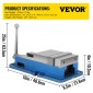 VEVOR 15,2 cm Powerful Precise Clamping Vice, 26,9 kg Vice Machine Vice Precision Vice Σετ αξεσουάρ, 4,4 cm Jaw Precise Clamping Lock Table Vice