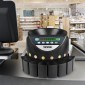 VEVOR Μετρητής νομισμάτων ευρώ Διαλογής 500-1000 νομισμάτων Ηλεκτρονική αυτόματη μηχανή μέτρησης κερμάτων ευρώ 300 νομισμάτων ανά λεπτό με 8 συρτάρια νομισμάτων για σχολική τράπεζα